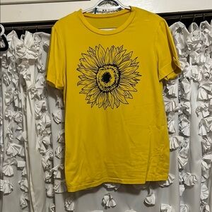Yellow Sunflower Graphic Tee